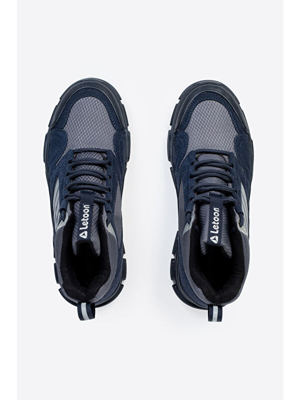 Yuvarlak Burunlu Bağcıklı Bilek Boy Erkek Trekking Bot - Görsel 7