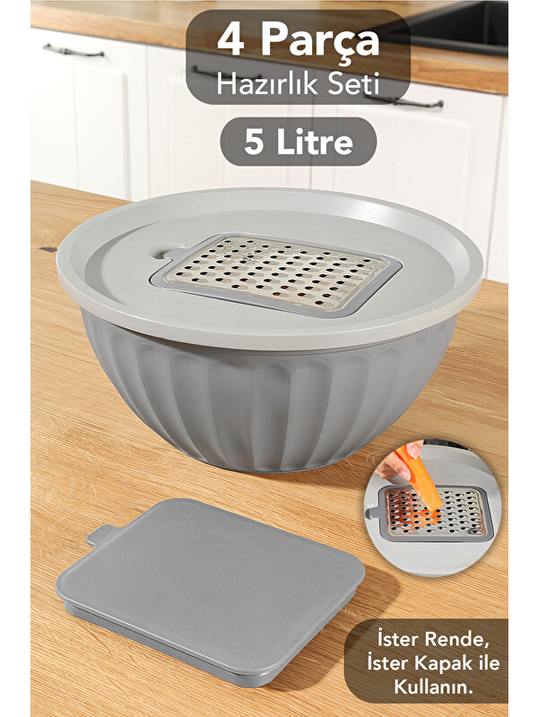 Meleni Home Kapaklı Saklama Kabı 5 l