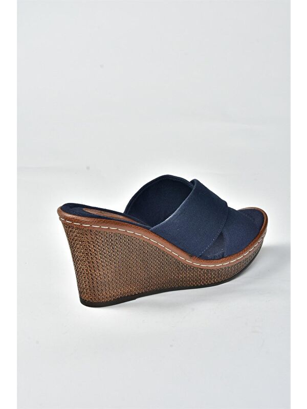 K674041005 Lacivert Kadın Terlik - Görsel 3