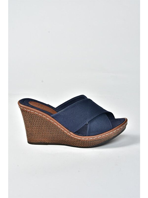 K674041005 Lacivert Kadın Terlik - Görsel 4