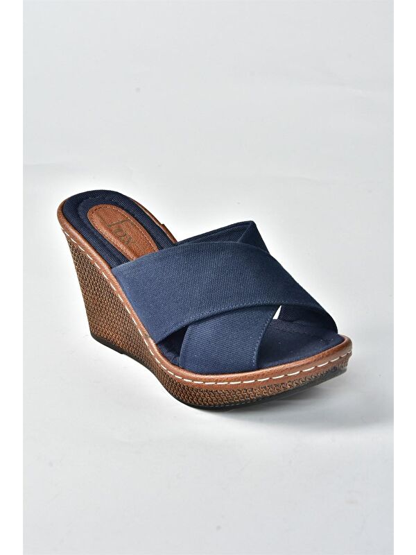 K674041005 Lacivert Kadın Terlik - Görsel 5