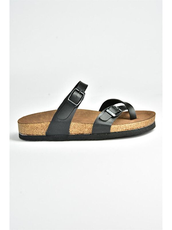 K777613409 Siyah Kadın Terlik - Görsel 5