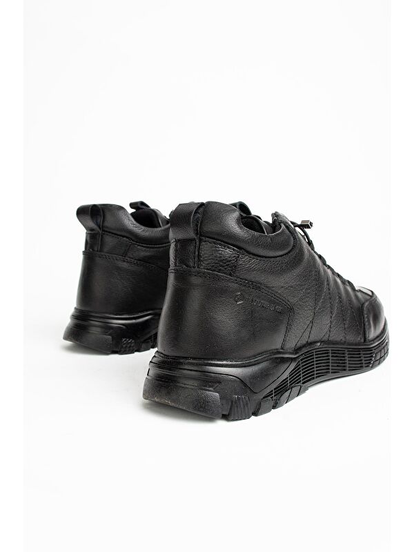 Strande Hakiki Deri Siyah Outdoor Erkek Bot - Görsel 4