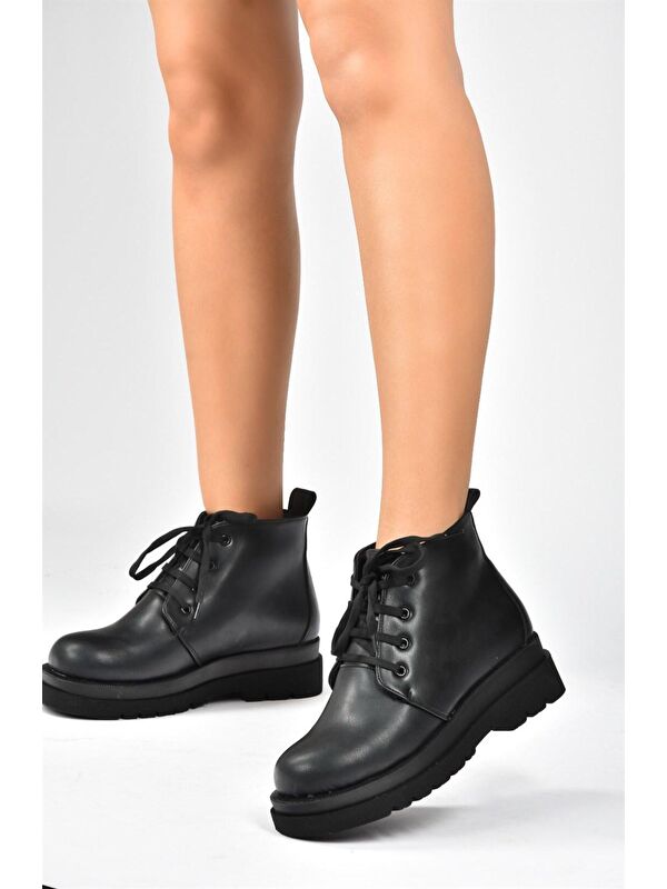 L9960338 Siyah Kadın Bot - Görsel 4