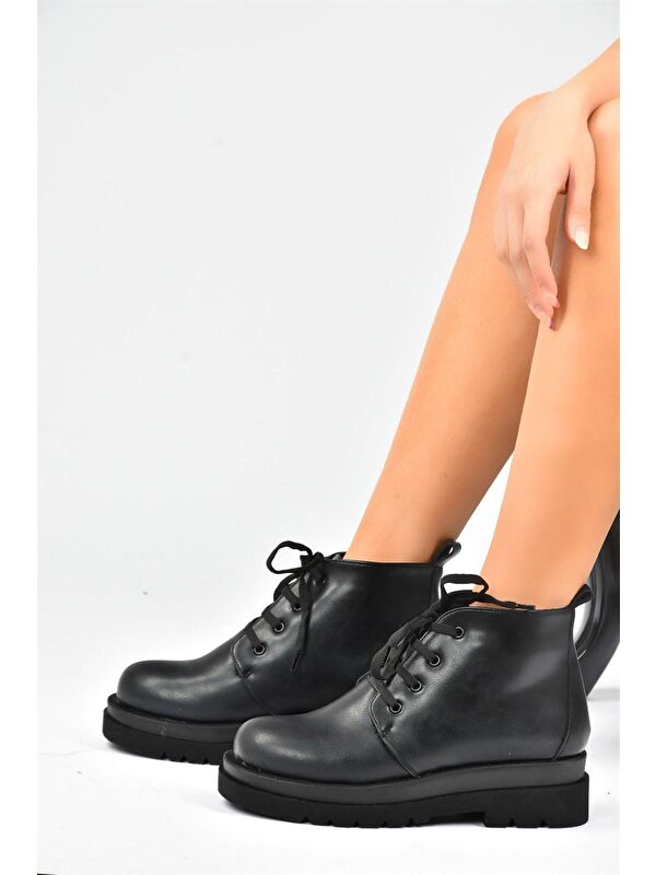 L9960338 Siyah Kadın Bot - Görsel 5