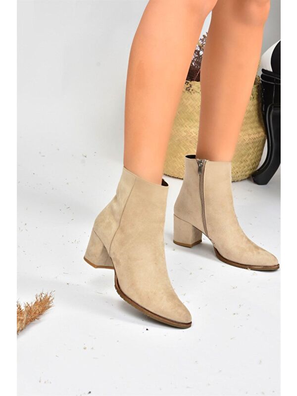 G654013102 Bej Kadın Bot - Görsel 3