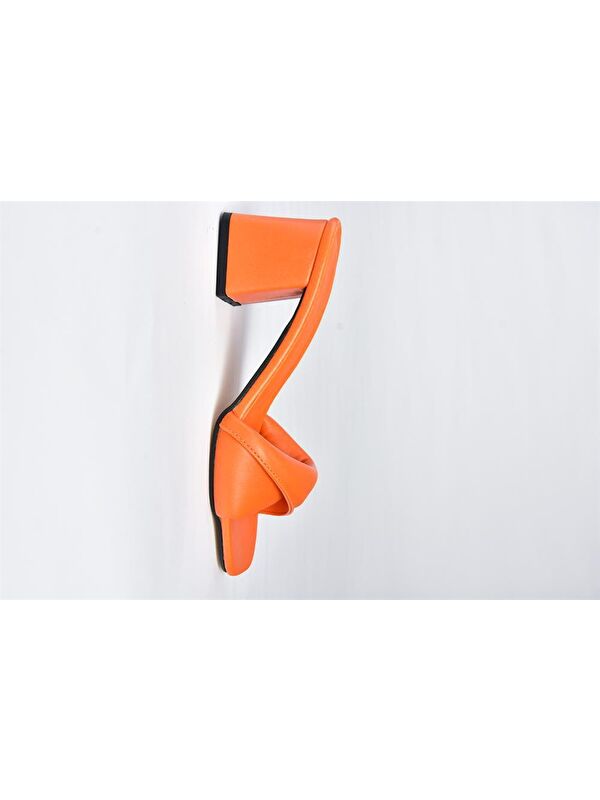 P713014109 Turuncu Kadın Terlik - Görsel 3