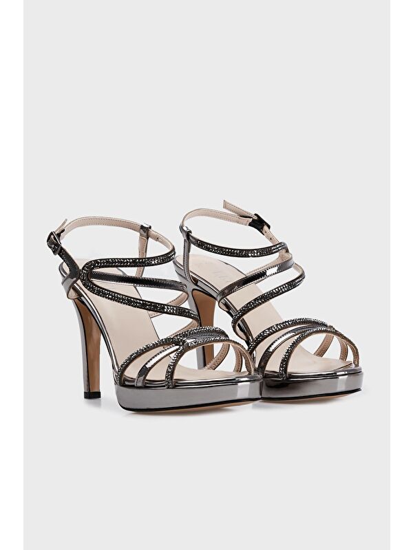 Taşlı Topuklu Abiye Ayakkabı 347587717 - Görsel 4