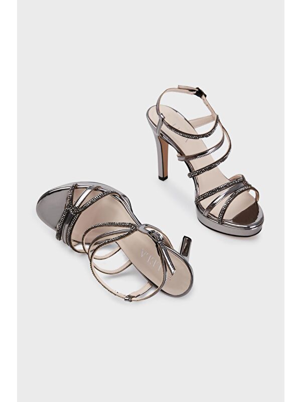 Taşlı Topuklu Abiye Ayakkabı 347587717 - Görsel 6