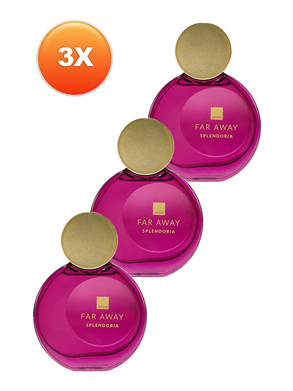 AVON Far Away Splendoria Kadın Parfüm Edp 50 Ml. Üçlü Set