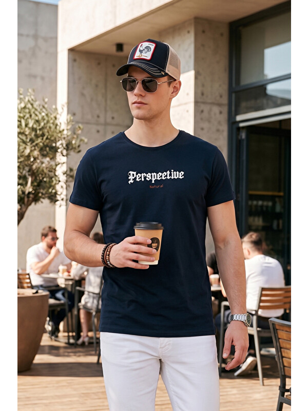 Buratti Pamuklu Slim Fit Bisiklet Yaka %100 Pamuk Tişört 541PERSPECTIve