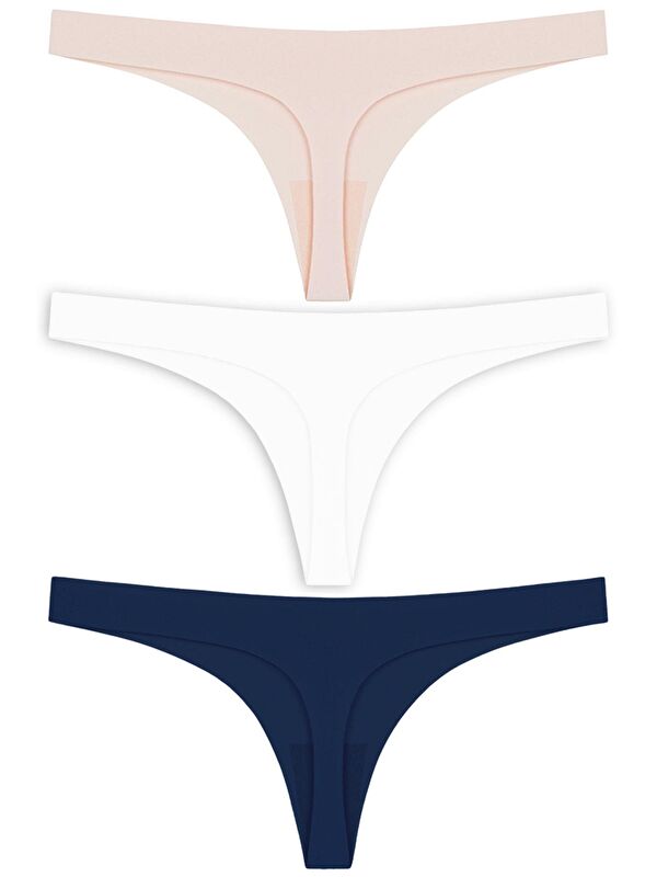 Cottonhill Basic Lazer Kesim Tanga Külot 3'Lü Paket - 2