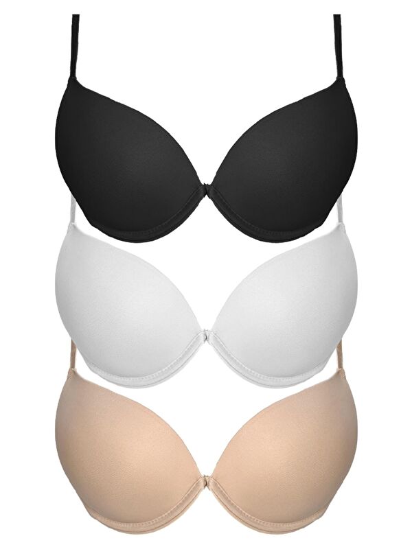 Cottonhill Lol Up Push Up Balenli Sütyen 3'Lü Paket