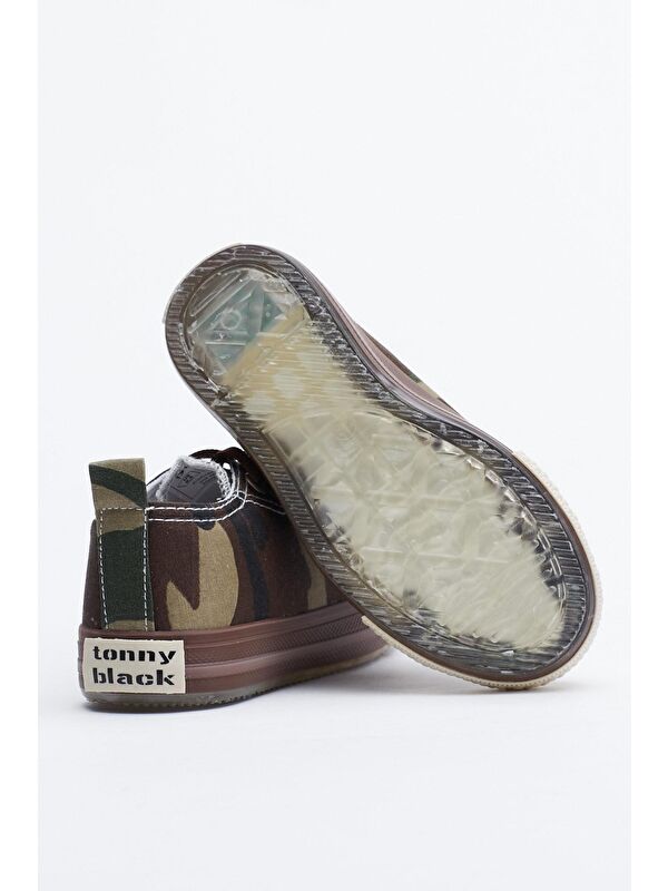 Çocuk Unisex Haki Kamuflaj Işıklı Spor Ayakkabı Tb998 - Görsel 5