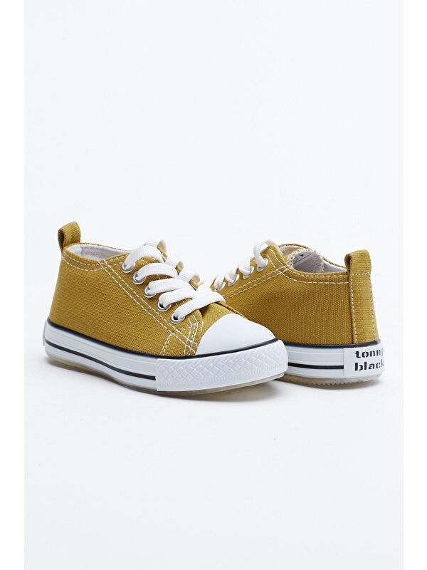 Çocuk Unisex Hardal Işıklı Spor Ayakkabı Tb998 - Görsel 4