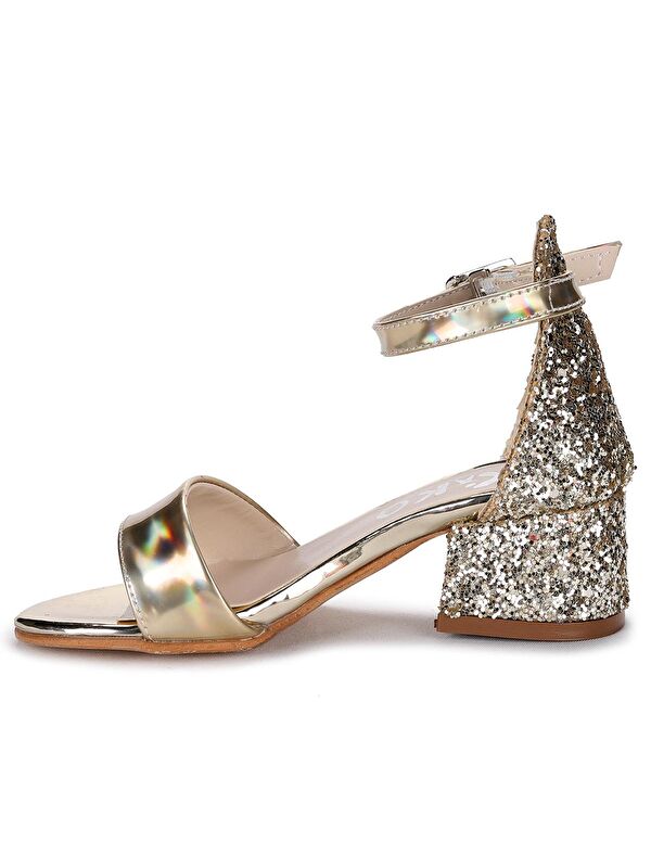 Sheila Ayna Çam Günlük Kız Çocuk 3 Cm Topuklu Sandalet Abiye Ayakkabı - Görsel 6