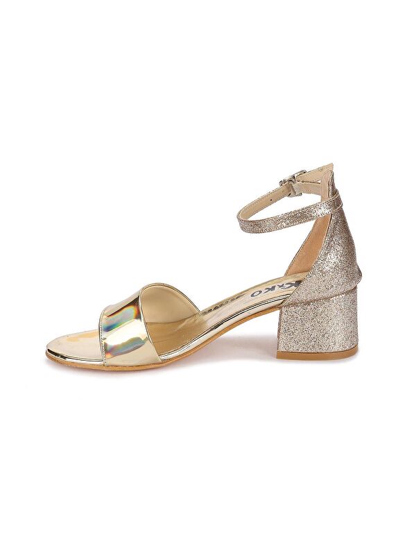 Sheila Ayna Kum Günlük Kız Çocuk 3 Cm Topuklu Sandalet Abiye Ayakkabı - Görsel 6