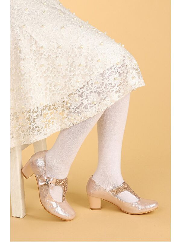 Cherish Günlük Kız Çocuk 4 Cm Topuklu Abiye Ayakkabı - Görsel 3