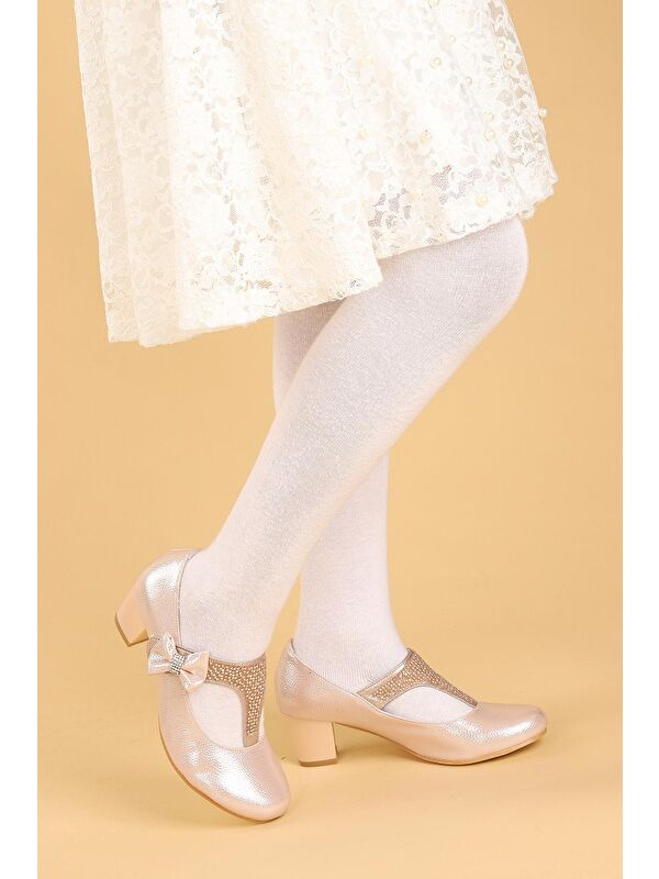 Cherish Günlük Kız Çocuk 4 Cm Topuklu Abiye Ayakkabı - Görsel 4