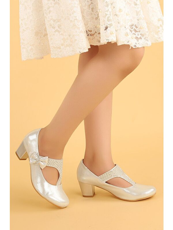 Cherish Günlük Kız Çocuk 4 Cm Topuklu Abiye Ayakkabı - Görsel 4