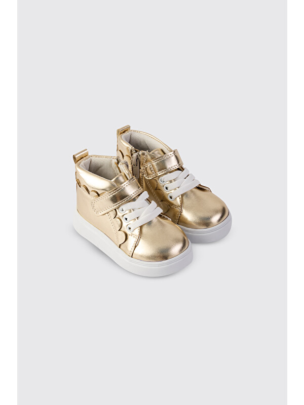Panço Kız Bebek Bağcıklı Gold Bot