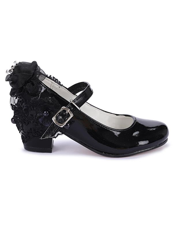 Cara Rugan Günlük Kız Çocuk 4 Cm Topuklu Abiye Ayakkabı - Görsel 5
