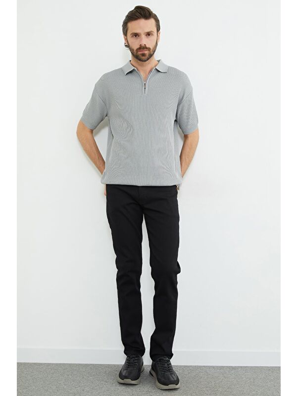 Fullamoda Fermuarlı Straight Jean Pantolon