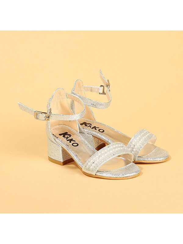 Heidi Çatlak Günlük Kız Çocuk 3 Cm Topuklu Sandalet Abiye Ayakkabı - Görsel 4