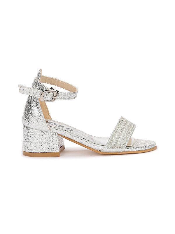 Heidi Çatlak Günlük Kız Çocuk 3 Cm Topuklu Sandalet Abiye Ayakkabı - Görsel 5