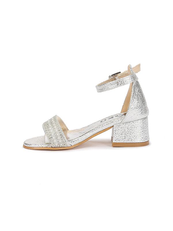 Heidi Çatlak Günlük Kız Çocuk 3 Cm Topuklu Sandalet Abiye Ayakkabı - Görsel 6