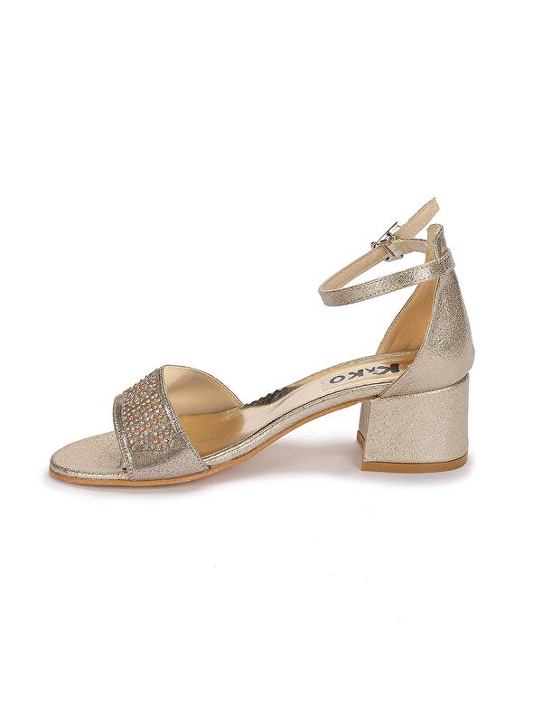 Heidi Çatlak Günlük Kız Çocuk 3 Cm Topuklu Sandalet Abiye Ayakkabı - Görsel 6