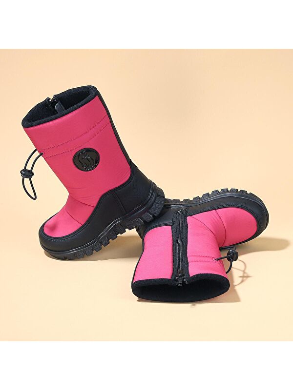 Nuh Fermuarlı Kız/Erkek Çocuk Kar Botu Ayakkabı - Görsel 3