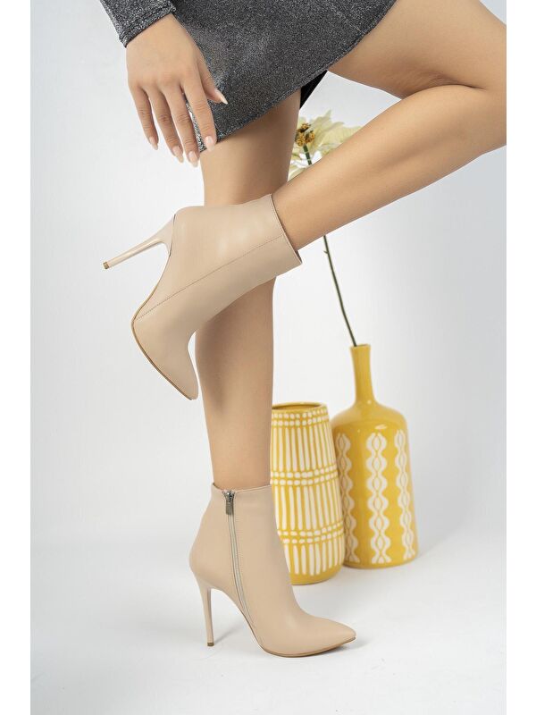 Hera Kadın Sivri Burun İnce Topuklu Bot - Görsel 3