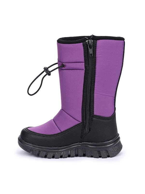 Nuh Fermuarlı Kız/Erkek Çocuk Kar Botu Ayakkabı - Görsel 6