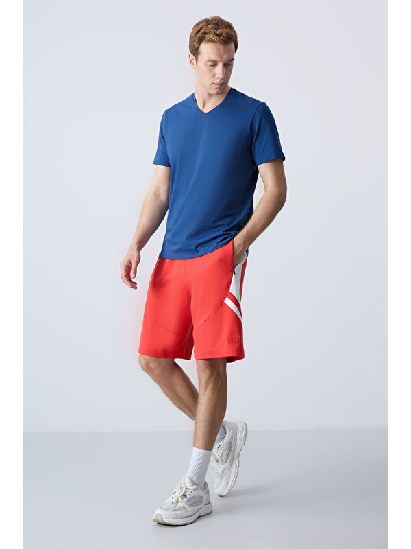 Tommylife Fiesta Pamuklu Kalın Yumuşak Dokulu Standart Fit Basic Erkek Şort  - 81281