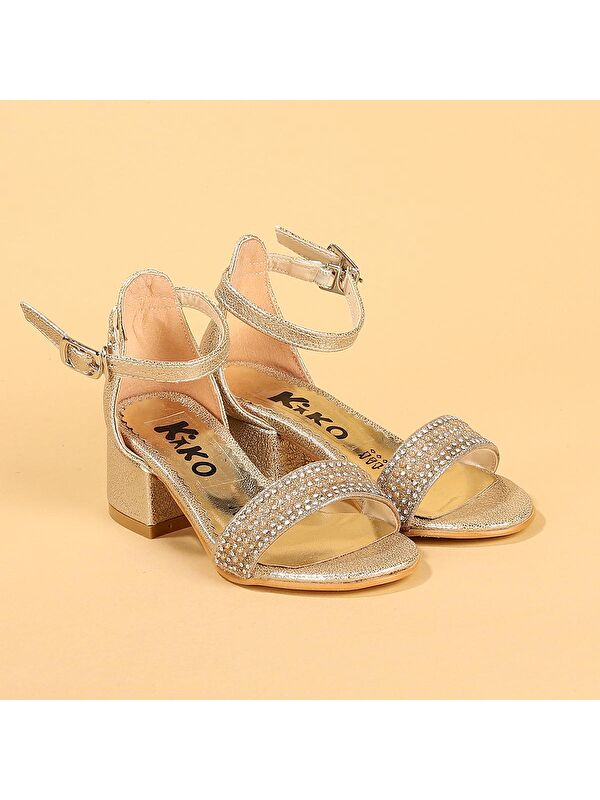 Elinor Çatlak Günlük Kız Çocuk 3 Cm Topuklu Sandalet Abiye Ayakkabı - Görsel 4