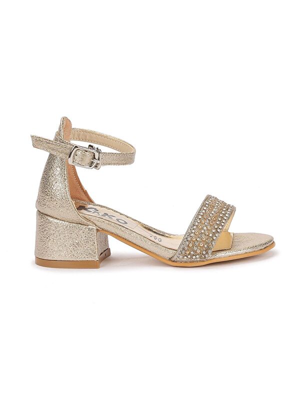 Elinor Çatlak Günlük Kız Çocuk 3 Cm Topuklu Sandalet Abiye Ayakkabı - Görsel 5