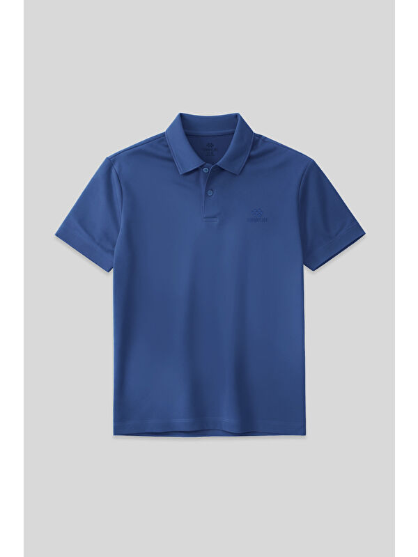 Tommylife Parlament Basic Logolu Standart Kalıp Triko Polo Yaka Erkek Tişört - 87748