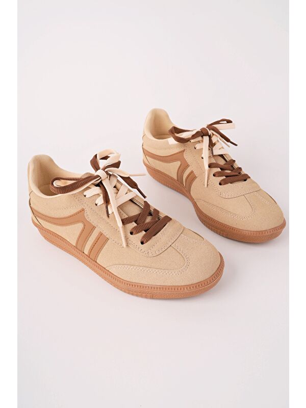 Muggo HUXLEY Çift Bağcıklı Günlük Kadın Sneaker Spor Ayakkabı