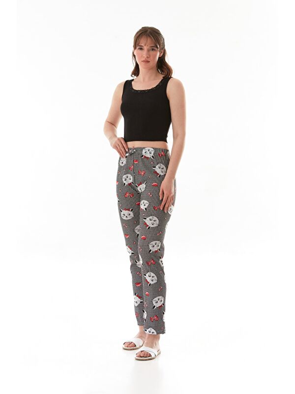 Fullamoda Çiçek Baskılı Pijama Altı