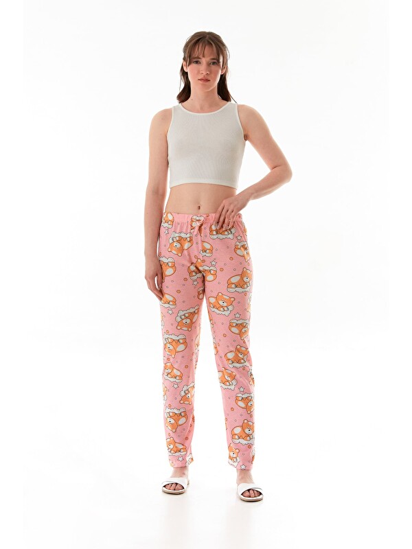 Fullamoda Limon Baskılı Pijama Altı