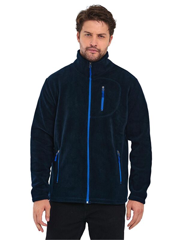 Genius Store 3 Cepli Outdoor Polar Erkek Fermuarlı Sweatshirt Hırka