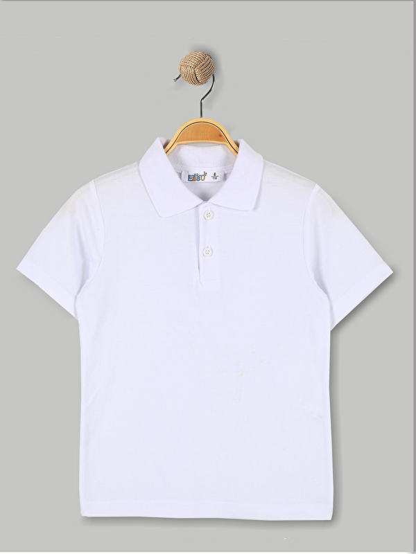 Essu Polo Yaka Basic Kısa Kollu Unisex Çocuk Tişört