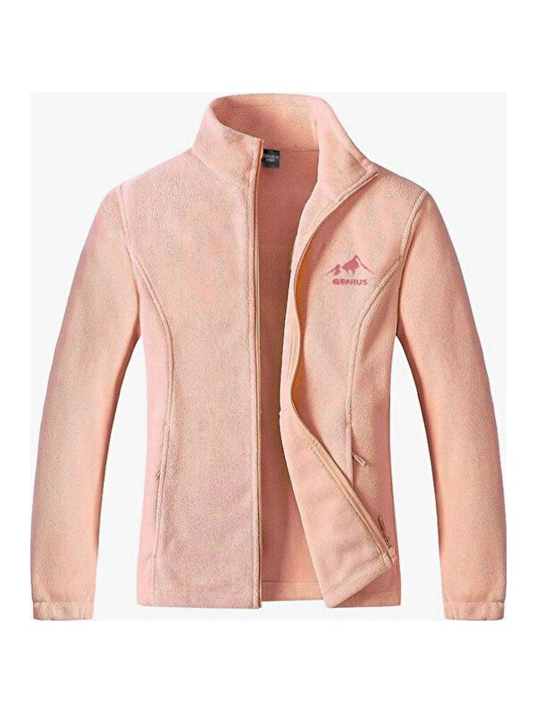 Genius Store Unisex Renkli Tam Polar Outdoor Polar Erkek Fermuarlı Sweatshirt Hırka Tactical Polar