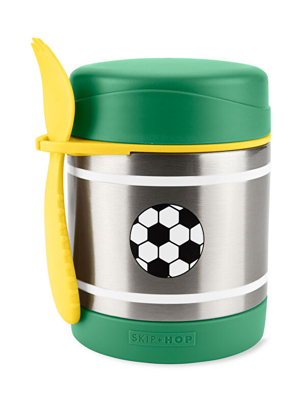 Skip Hop Paslanmaz Çelik Mama Saklama Termosu Seti - Futbol