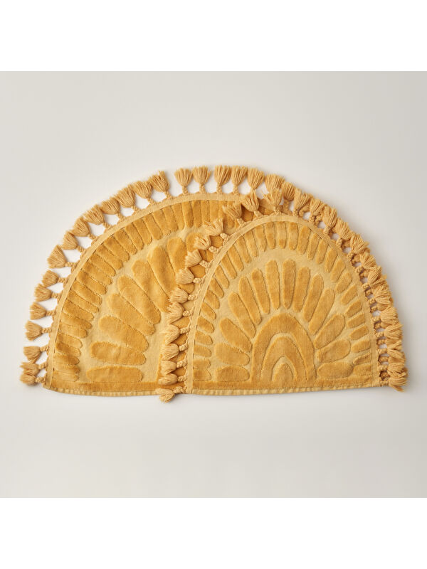 Bella Maison %100 Pamuk Sunshine Paspas Takımı Hardal (60x100-50x60)