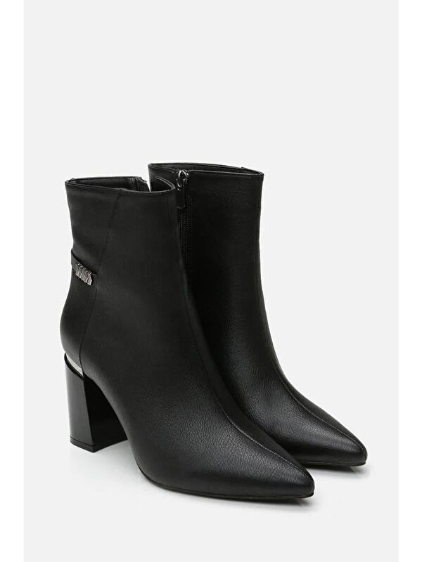 Yaya By Hotiç Kahverengi Yaya By Hotiç Yaya By Kadın Fermuarlı Kalın Topuklu Bot