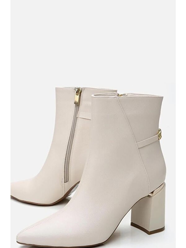 Yaya By Hotiç Kahverengi Yaya By Hotiç Yaya By Kadın Fermuarlı Kalın Topuklu Bot