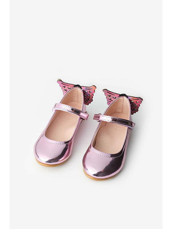 Le Mabelle Pembe Topuğu Kelebekli Kız Çocuk Ayakkabı