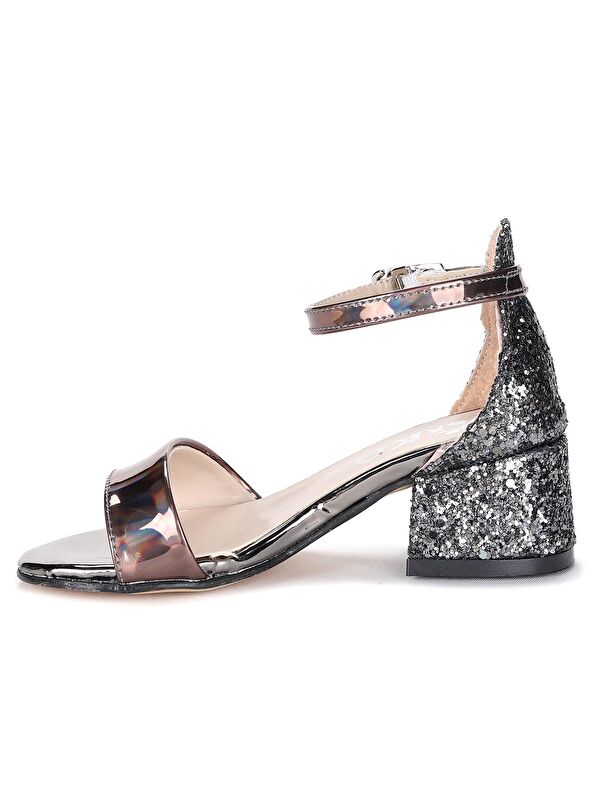 Sheila Ayna Çam Günlük Kız Çocuk 3 Cm Topuklu Sandalet Abiye Ayakkabı - Görsel 6